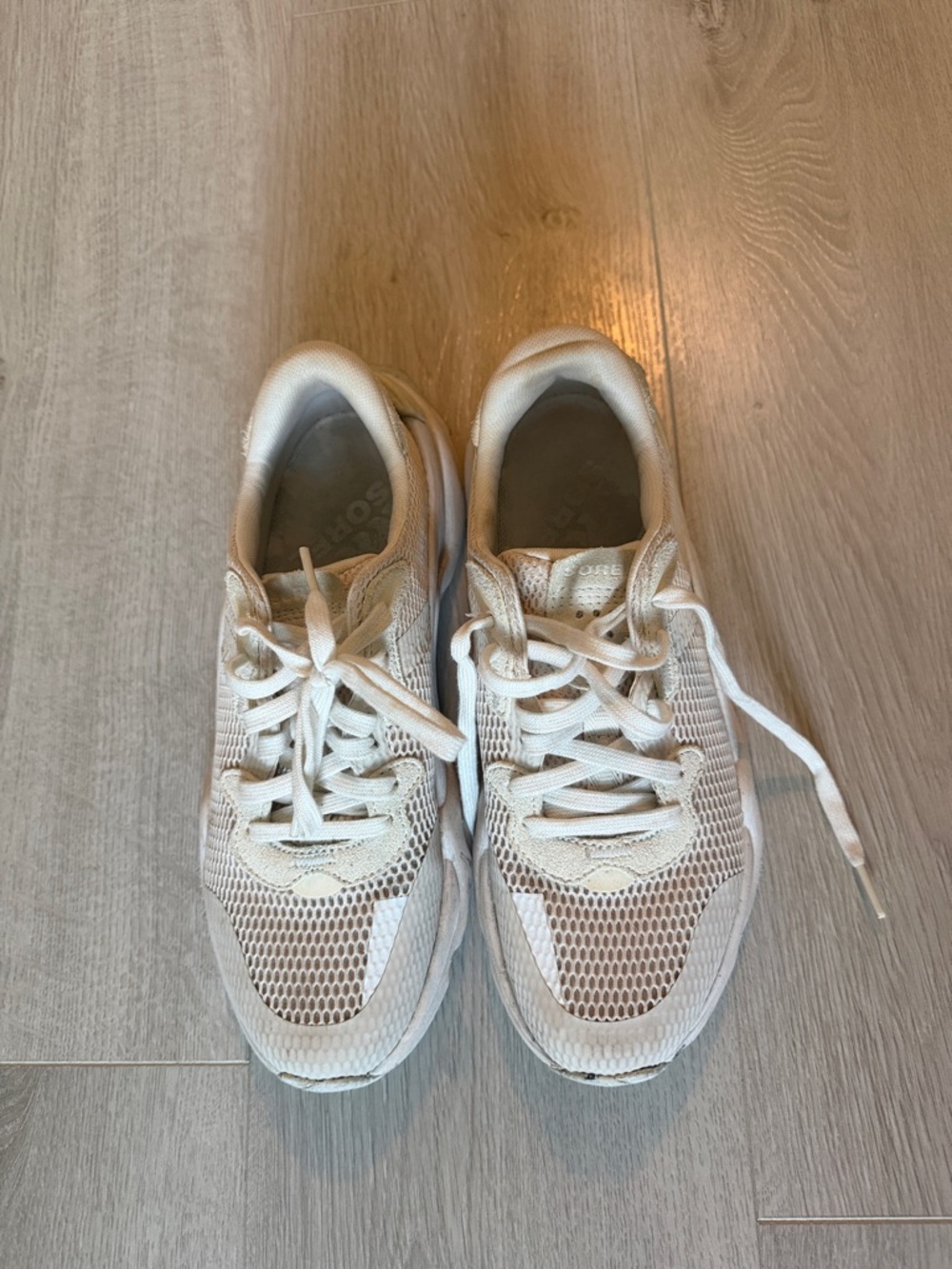 Sorel Women's Off-White Mesh Athletic Sneakers